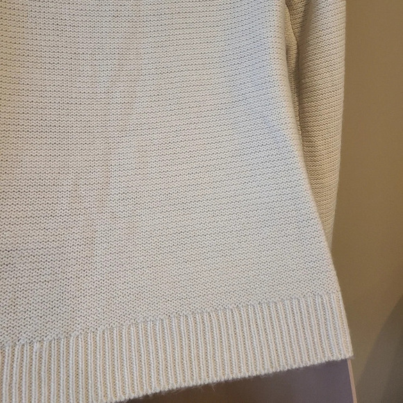 NWT Fancy stitch women's Cardigan sz .XL Ivory Color - Picture 5 of 10